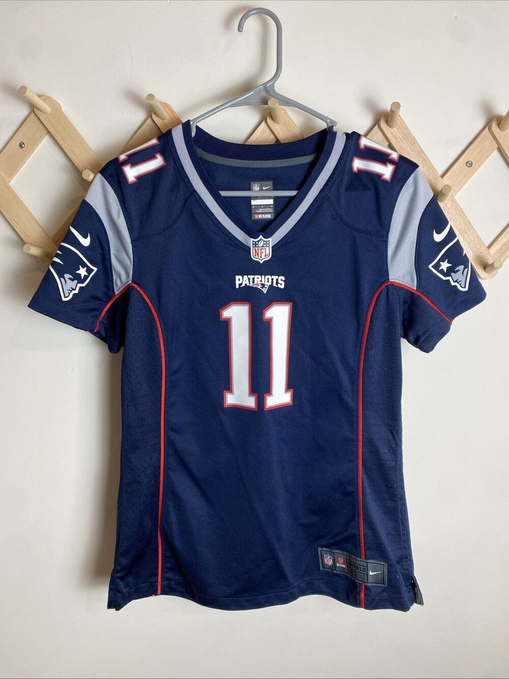 New England Patriots Julian Edelman #11 Nike On Field Jersey Women's Medium NFL